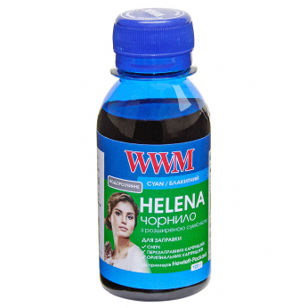 Чорнило WWM HELENA для HP 100г Cyan водорозчинне (HU/C-2)