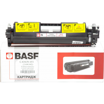 Картридж тонерный BASF для Canon LBP-162DW, MF264/267/269DW аналог Canon 051, 2168C002 Black (BASF-K