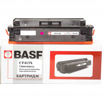 Картридж тон. BASF для HP LJ Pro M452dn/M452nw/M477fdn аналог CF413X Magenta ( 5000 сторінок) (BASF-KT-CF413X)