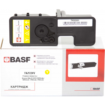 Картридж тонерный BASF для KYOCERA M5521/P5021, TK-5220Y аналог 1T02R9ANL1 Yellow (BASF-KT-1T02R9ANL
