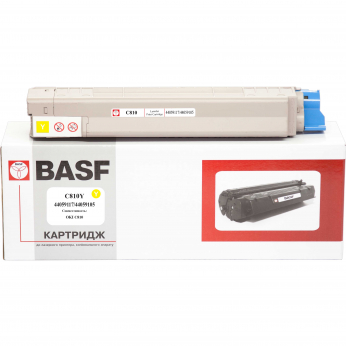 Картридж тонерный BASF для OKI C810 аналог 44059117/44059105 Yellow (BASF-KT-C810Y)