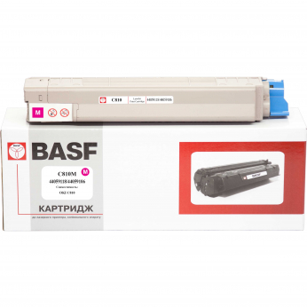 Картридж тонерный BASF для OKI C810 аналог 44059118/44059106 Magenta (BASF-KT-C810M)