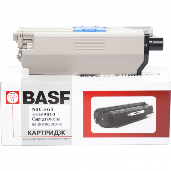 Картридж тон. BASF для OKI C510/511/530 аналог 44469810 Black ( 5000 сторінок) (BASF-KT-MC561K)