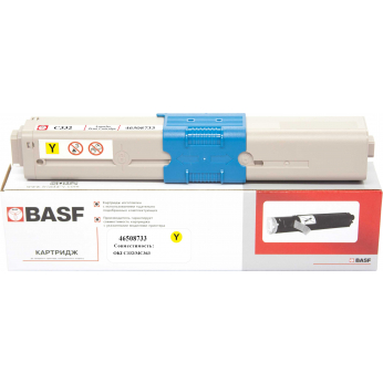 Картридж тон. BASF для OKI C332/MC363 аналог 46508733 Yellow ( 3000 ст.) (BASF-KT-46508733)