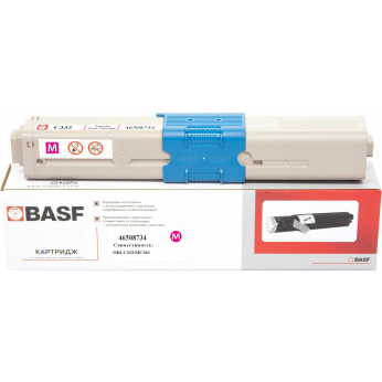 Картридж тон. BASF для OKI C332/MC363 аналог 46508734 Magenta ( 3000 ст.) (BASF-KT-46508734)