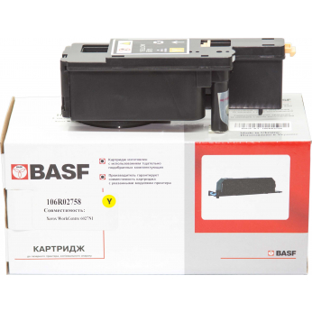 Картридж тонерный BASF для Xerox Phaser 6020/6022/WC6025/6027 аналог 106R02758 Yellow (BASF-KT-106R0