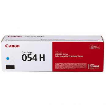 Картридж тонерный Canon 054H для MF641/643/645, LBP-621/623 054H 2300 ст. Cyan (3027C002)