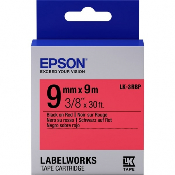 Картридж зі стрічкою Epson для для  LW-300/400/400VP/700 Pastel Black/Red 9mm x 9m (C53S653001)
