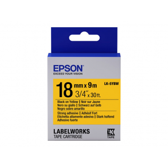 Картридж с лентой Epson для для  LW-400/400VP/700 Pastel Black/Yellow 18mm x 9m (C53S655003)