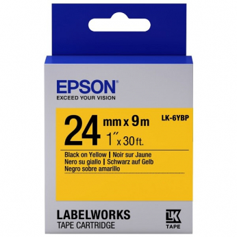 Картридж с лентой Epson для для LW-700 Pastel Black/Yellow 24mm x 9m (C53S656005)