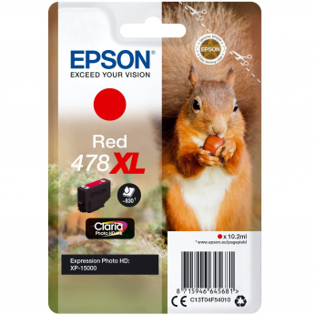 Картридж Epson для Expression Photo HD XP-15000, T378 XL Red (C13T04F54020) повышенной емкости