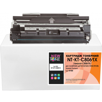 Картридж тон. NEWTONE для HP LJ 4100 аналог C8061X Black ( 10000 ст.) (NT-KT-C8061X)