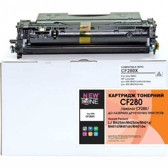 Картридж тон. NEWTONE для HP LJP M401/M425 аналог CF280X Black ( 6800 ст.) (NT-KT-CF280X)