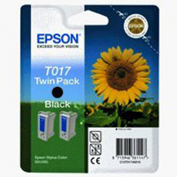 Комплект струйных картриджей Epson для Stylus Color 680 Black (T017402) двойная упаковка