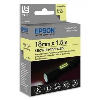 Картридж с лентой Epson для для  LW-400/400VP/700 Glow Black/Glw 18mm x 1.5m (C53S626413)