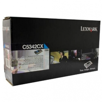 Картридж тон. Lexmark для Optra C534 7000 ст. Cyan (C5342CX)