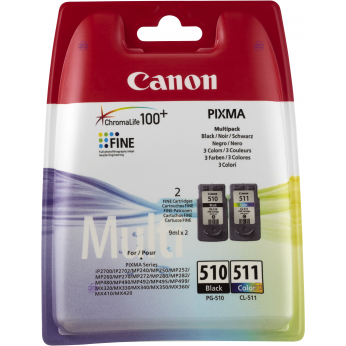 Комплект струменевих картриджів Canon Pixma MP230/MP250/MP270 PG-510/CL-511 Black/Color (2970B010)