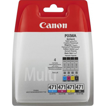 Картридж Canon для Pixma MG5740/MG6840 CLI-471 B/C/M/Y (0401C004) Multipack
