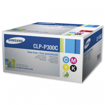 Набор тонерных картриджей Samsung для Samsung CLP-300/300N/CLX-2160/3160 B/C/M/Y (CLP-P300C)