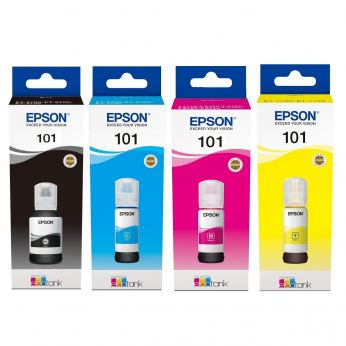 Набор оригинальных чернил Epson для L4150/4160 №101 127мл/3x70мл B/C/M/Y (SET101E)