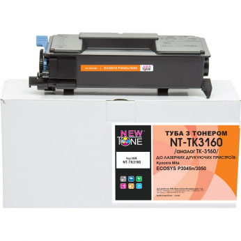 Туба з тонером NEWTONE для Kyoсera Mita ECOSYS P3045n/3050 аналог TK-3160 Black ( 12500 ст.) (NT-TK3160)