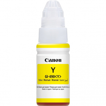 Контейнер с чернилами Canon для Pixma G1400/G2400/G3400 GI-490Y 490 70мл Yellow (0666C001)