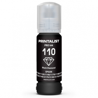 Чорнило PRINTALIST E110 для Epson M1100/M1120 70г Black Pigment пігментне (PL110BP)