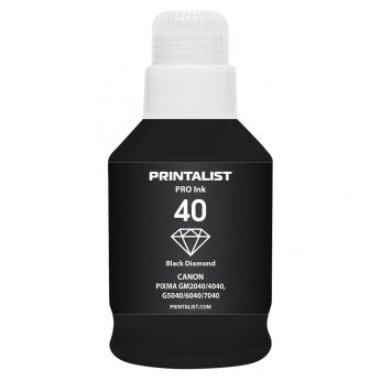 Чорнило PRINTALIST GI-40 для Canon G5040/G6040 190г Black пігментне (PL40BP)