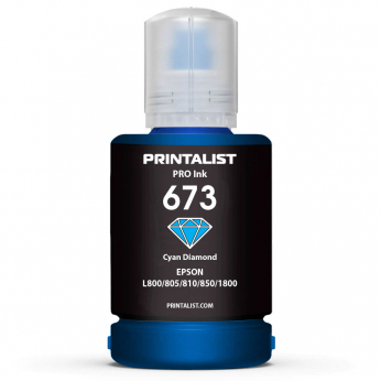 Чорнило PRINTALIST 673 для Epson L800 140г Cyan водорозчинне (PL673C)