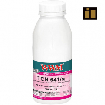 Тонер+чип WWM для Canon MF641/643/645, LBP-621/623, Canon 054 бутль 35г Magenta (TC-Canon-054M-35-WW