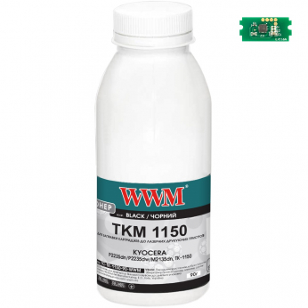 Тонер+чип WWM для KYOCERA P2235dn/P2235dw/M2135dn, TK-1150 бутль 90г Black (TC-TK-1150-90-WWM)