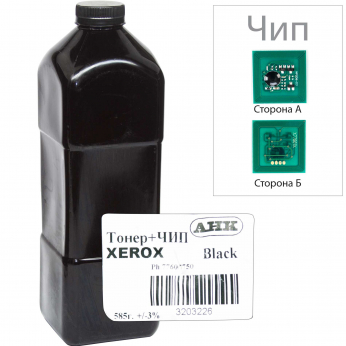 Тонер+девелопер+чип АНК для Xerox Phaser 7750/7760 бутль 585г Black (3203226)