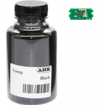 Тонер+чип АНК для Kyocera-Mita Ecosys P3045 ( тонер АНК, чип АНК) бутль 375г Black (3203118)