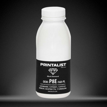 Тонер PRINTALIST для Xerox P8e/Optra E310 бутль 160г Black (P8E-160-PL)