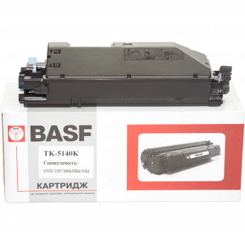Туба с тонером BASF для Kyoсera Mita ECOSYS M6030cdn/TK-5140 аналог 1T02NR0NL0 Black (BASF-KT-TK5140